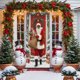 thumbnail image 5 of Uuiauoio Christmas Door Curtain,Festive Christmas Door Curtain with Santa Claus Design Outdoor Holiday Decor Hanging Fabric Banner for Porch Entryway Wall Photo Background and Party Decoration, 5 of 6