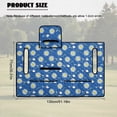 thumbnail image 7 of Xoenoiee Blue Golf Daisy Print Golf Cart Seat Covers Club Car, Waterproof Golf Cart Seat Blanket Towel Fit All EZGO, Yamaha, Icon and More 2-Seat Golf Carts Essentials, 7 of 7
