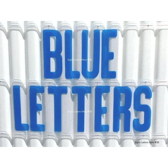 8 Inch Flexible Plastic Outdoor Marquee Sign Letters Blue Color 300 Count