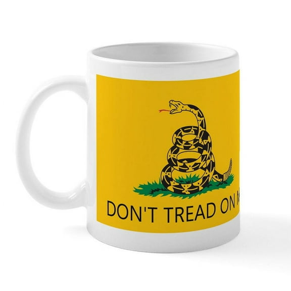 CafePress - Don't Tread On Me (Gadsden Flag) Mug - 11 oz Ceramic Mug - Novelty Coffee Tea Cup