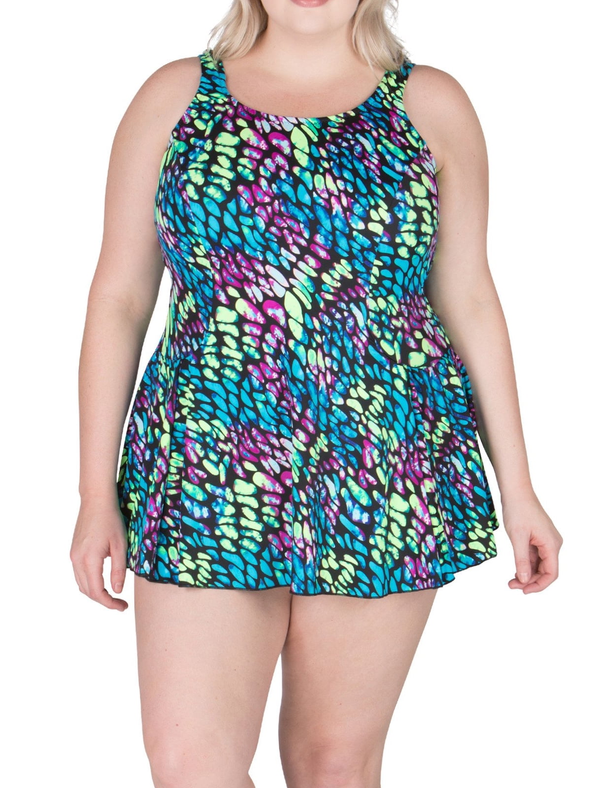 Walmart plus size swim dresses Clearance