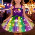 thumbnail image 3 of Tiijoy Little Girls Carnival Tutu Dress Led Sleeveless Party Tulle Dress, Sizes 5-6, 3 of 5