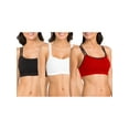 thumbnail image 3 of Fruit of the Loom Women's Spaghetti Strap Cotton Sports Bra, 3-Pack, Style-9036, 3 of 8