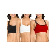 Women's Strappy Sports Bra, Style 9036, 3-Pack