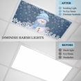 thumbnail image 4 of Blue Snowman Christmas Fluorescent Light Covers, Xmas Winter Snowflake Navy Blue Magnetic Light Covers for Ceiling Lights, Fluorescent Ceiling Shade Filters for Classroom Bedroom Office 4x2Ft x 1PCS, 4 of 8