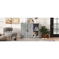 thumbnail image 5 of YIYADO Cat Litter Box Enclosure Furniture with Power Outlet, Hidden Litter Box Cabinet for Large Automatic Litter Boxes, Grey Cat Washroom with Litter Catcher & Adjustable Storage Shelves, 5 of 6