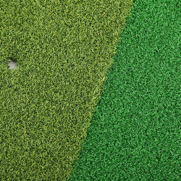 Haofy Golf Intérieur Double Couleur Herbe avec Marquage Swing Tapis Portable  Mini Pratiquer Pad, Mini Tapis d'Exercice de Golf, Tapis de Swing de Golf 
