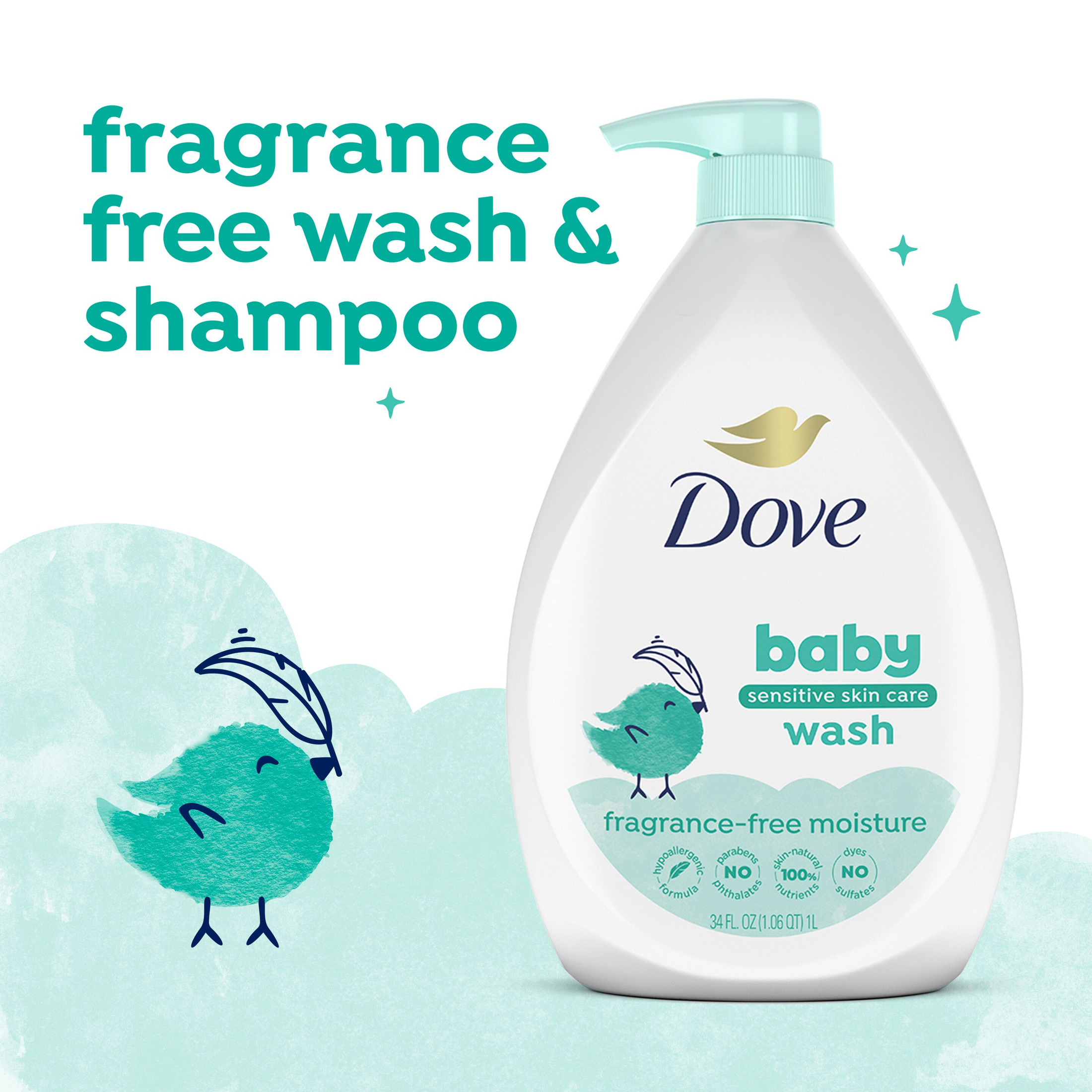 Baby Dove Fragrance Free Sensitive Skin Baby Wash photo 6