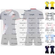 QSAWXQZ Men's Printed 2PC Athletic Jersey Set Crew Neck Short Sleeves Top Elastic Waist Shorts with Pockets Outfit Casual for Training L