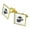 Gold, variant on Marine Corps USMC Black on White Eagle Globe Anchor Officially Licensed Square Cufflink Set Silver Color