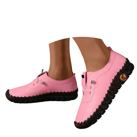 Mepaouo Womens Casual Shoes Business Formal Loafer Shoes Slip On Low Top Leisure Comfy Oxfords