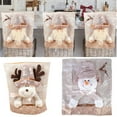 thumbnail image 2 of Sinyiin Christmas Dining Chair Cover Embroidery Santa Hat Slipcovers Holiday Decoration, 2 of 17