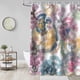 thumbnail image 3 of Cortina de ducha de arte estético con ganchos, cortina de ducha de tela de poliéster, cortina de baño moderna abstracta occidental, cortina de bañera, decoración de 72" x 72", 3 of 8