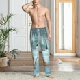 thumbnail image 2 of Logiee Gnome And Red Fox Fishing Print Pajama Pants for Men,Men’s Pajama Bottoms,Mens PJ Pants with Pockets & Button Fly-X-Large, 2 of 6