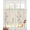 Beige, variant on Navy Blue Flowers Sheer Curtains 45 Inch Length 2 Panels Set for Living Room/Bedroom, Rustic Abstract Floral Simple Art Kitchen Curtains Grommet Semi-Sheer Curtains Drapes Window Treatments 42"x45"x2