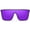 Black2/Purple Mirror Lens, variant on Oversized Flat Top Shield Sunglasses, Unisex One Piece UV Protection