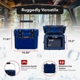 thumbnail image 3 of CAMP-ZERO 10 Liter 10.6 Quart Cooler with 2 Molded In Cup Holders, Navy, 3 of 10