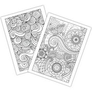 Calm Advanced Coloring Book, by CrownJewlz, (Paperback)