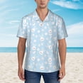 thumbnail image 4 of Daiia Cute Bunny Hawaiian Shirt for Men Gentle Cotton Regular Short Sleeve Casual-XX-Large, 4 of 9