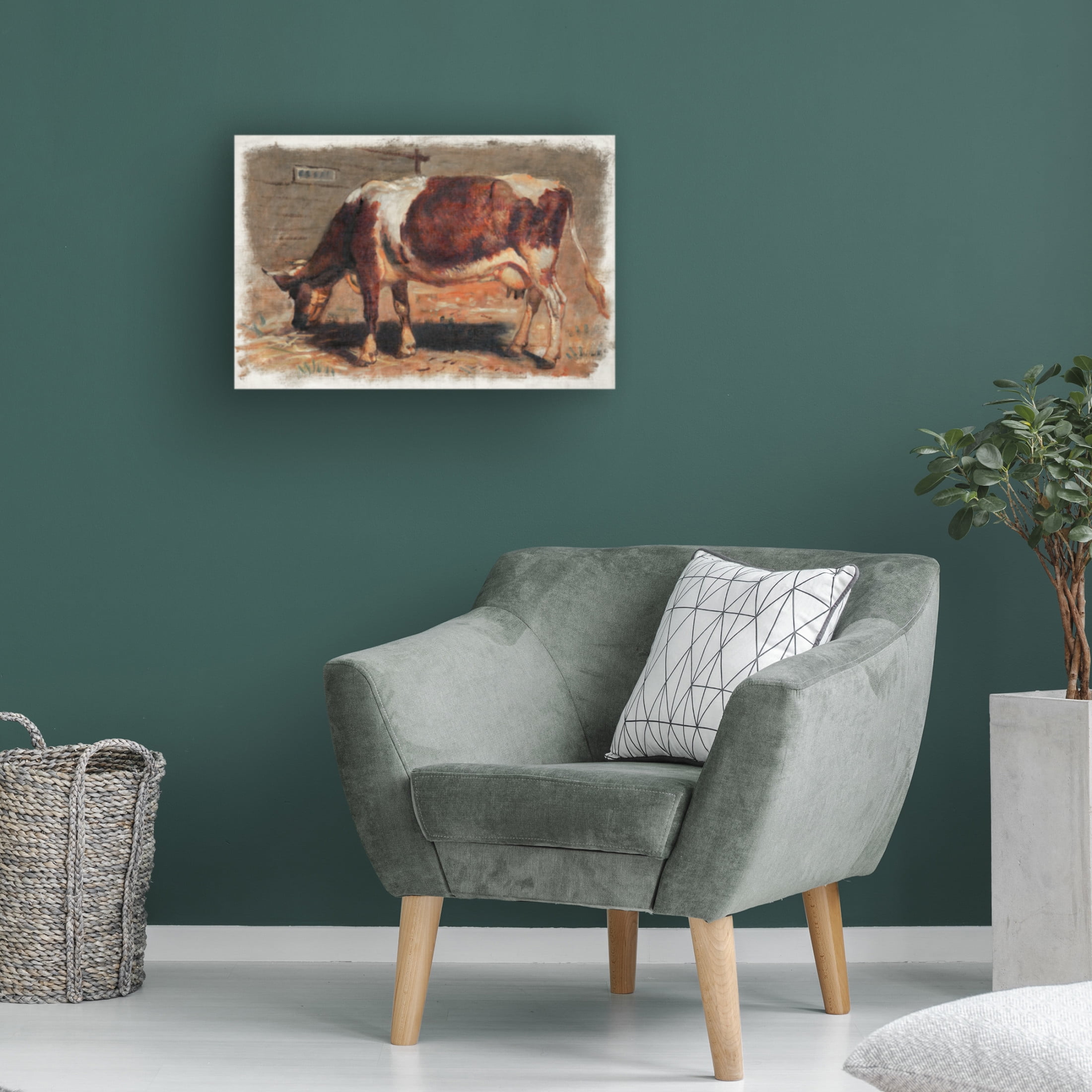 Trademark Fine Art Samuel Colman Colman Color Study of Cows I Canvas Wall Art