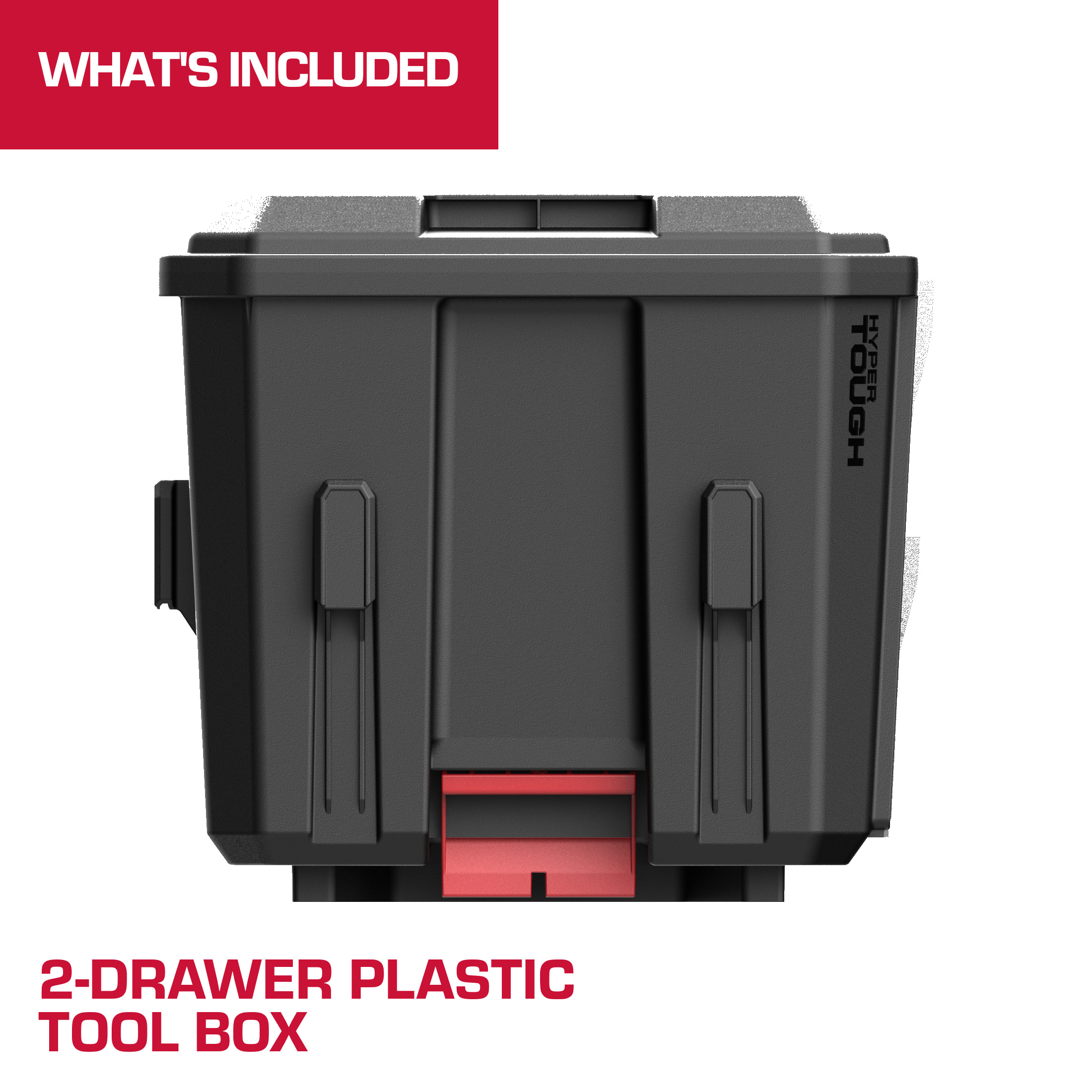Hyper Tough Hyper Stack 2-Drawer Plastic Tool Box photo 2