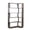 Dark Brown, variant on White 5-Tier Corner Bookshelf,Extended 35" L-Shaped, Anti-Tip Open Storage