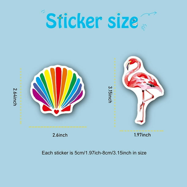 300 Pcs Trendy Cool Stickers For Kids, Vinyl Waterproof Vsco Aesthetic Cute Stickers  Decals, Gift For Kids Teens (colorful Stickers Pack-300pcs)