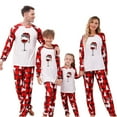 thumbnail image 5 of Nmnitkp Christmas Pajamas for Family Add Festive Atmosphere Family Christmas Pajamas Matching Sets PJ's Sleepwear Printed Top and Plaid Pants with Pockets Family Christmas Pajamas Matching Sets, 5 of 6