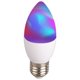 thumbnail image 1 of Bombilla que cambia de color con control de voz por WiFi, 5 W, funciona con lámpara de vela inteligente RGB de 85-265 V, 1 of 8