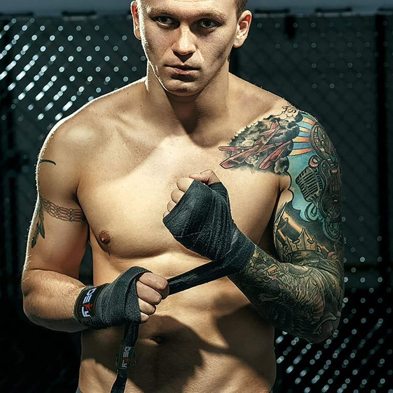DEFY Professional 180 Inch Hand Wraps For Boxing & MMA - Elastic Bandages Pair