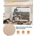thumbnail image 7 of 12'x10' Retractable Patio Awning, Waterproof Sun Shade with Manual Crank Handle, Aluminum Frame & 280g/㎡ Polyester Fabric for Deck, Porch & Balcony, 7 of 7