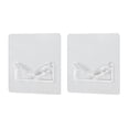 thumbnail image 2 of No-Drill Adhesive Curtain Rod Bracket, Tension Rod Holder for Shower and Door Curtains, Stick-On Hook Support for Window Curtain Rod Accessories, 2 of 5