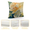 Cmefzd Peony Flower Throw Pillow Covers Chinese Style Floral Botanical