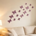 thumbnail image 6 of Edgtyos 9Pcs Purple Glitter Butterfly Decorations, Christmas Tree Artificial Butterflies Wall Decals Double Layer with Clip for Xmas Party Wreath Garland Decor, 6 of 6