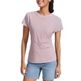 thumbnail image 3 of Lenago Women's T-shirt Short Sleeve Crew Neck Basic Essentials Solid Color Casual Lightweight Summer Beach Fashion Plus Size, 3 of 10