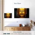 thumbnail image 4 of Elephant Stock Large Buddha Face Wall Art - Horizontal Canvas Wall Art - Living Room Wall Decor - Photography Religion And Spirituality Canvas - Black And Gray Decor - 12" x 8", 4 of 8