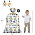 thumbnail image 2 of 1 Pcs Extra Large Construction Birthday Gift Bag for Boys 36x56 Inch Jumbo Gift Bags Trucks Excavators Cranes Vehicle-Themed Kids Happy Birthday Parties Favors Decorations, 2 of 4