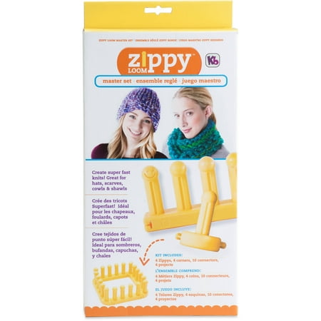 UPC: 0890531001726 | Authentic Knitting Board Bundle Zippy Master Set Jumbo Gauge Modular Loom