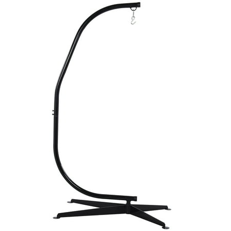 Costco Hammock Stand Lazy Daze Hammocks C Shape Steel Hammock Swing Chair Stand for Outdoor and Indoor, 300 Pounds Capacity ()