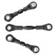 thumbnail image 4 of 3Pcs Metal Steering Rod Link Rod Tie Rod for Tamiya TT-01 TT01,Black, 4 of 5