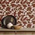 thumbnail image 5 of S4sassy Removable Contemporary Brown Wall Decor, Branch & Leaf Print Textured Contact Paper for Walls, Cabinets, Self Adhesive Vinyl Wallpaper Roll, Waterproof Contact Paper for Walls - 25"x360" inch, 5 of 9