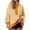 Striped Beige Yellow, variant on Womens Fall Striped Oversized Sweatshirt Long Sleeve Button Up Henley Neck Waffle Knit Pullover Tunic Tops