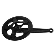 Milisten Bicycle Crankset High Carbon Steel Black for Sports Durability and Smooth Riding
