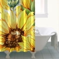 thumbnail image 4 of Waterproof Cute Sunflower Colorful Shower Curtain 72x72 Inch Boho Style Polyester Unique Shower Curtain for Bathroom Hotel Home Decor with 12 Plastic Hooks, 4 of 5
