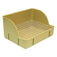 thumbnail image 4 of Caja de arena Jaula Inodoro Caja de arena Esquina Bandeja de arena Orinal para conejos Conejillos de indias malla de acero verde, 4 of 8