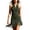 *Army Green, variant on Women's Faux Suede Halter Neck Mini Dress , Ladies' V-Neck Fringe Hem Western Dress , Festival Party Bodycon Dresses For Women,Army Green,S-2XL