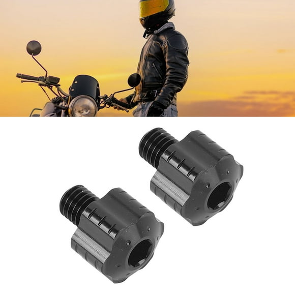 Tornillo De Adaptador Espejo Retrovisor De La Motocicleta, 2 Piezas De Aluminio De Aluminio Altura De Altura De Ajuste De Ajuste Retrovoleador De Espejos De Espejos Para Soporte De