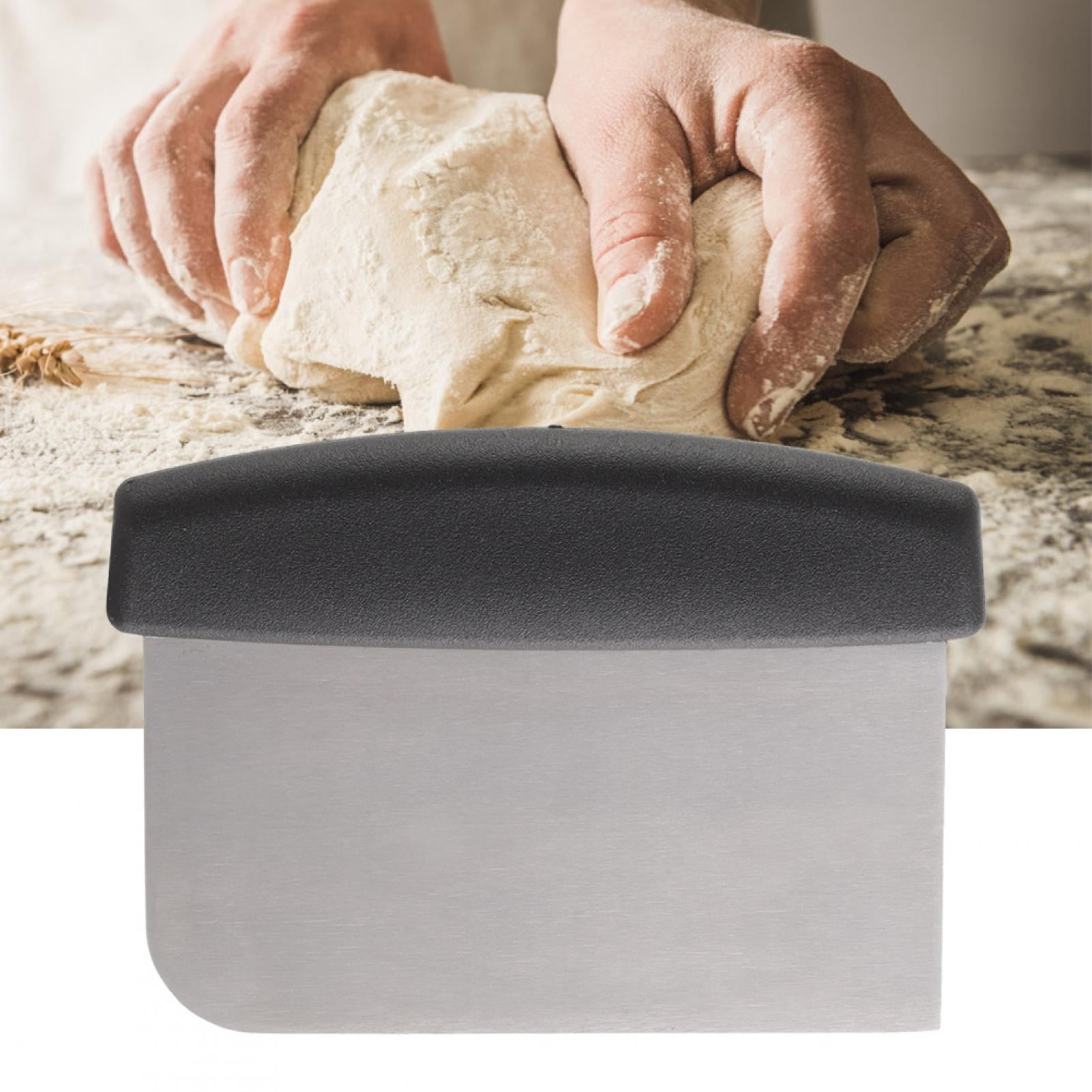 Grattoir à Pâte, Grattoir Multi-Usages En Acier Inoxydable Lame En Acier Inoxydable Domestique Grattoir à Plaque De Coupe En Acier Inoxydable Pour La Cuisson Du Gâteau De Pâtisserie