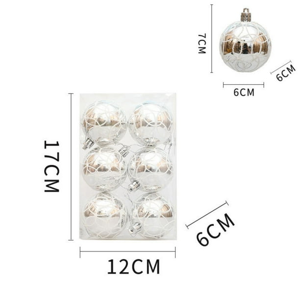 ¡Compra y Ahorra Ya!, 6 piezas de caja colgante para manualidades de bricolaje, árbol de Navidad de plástico pintado, decoración navideña, decoración navideña Akmoler