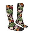 thumbnail image 3 of Bingfone Compression Socks For Women And Men Long Socks For Running Athletic Cycling Nurse-Watercolor Tropical Flowers, 3 of 9